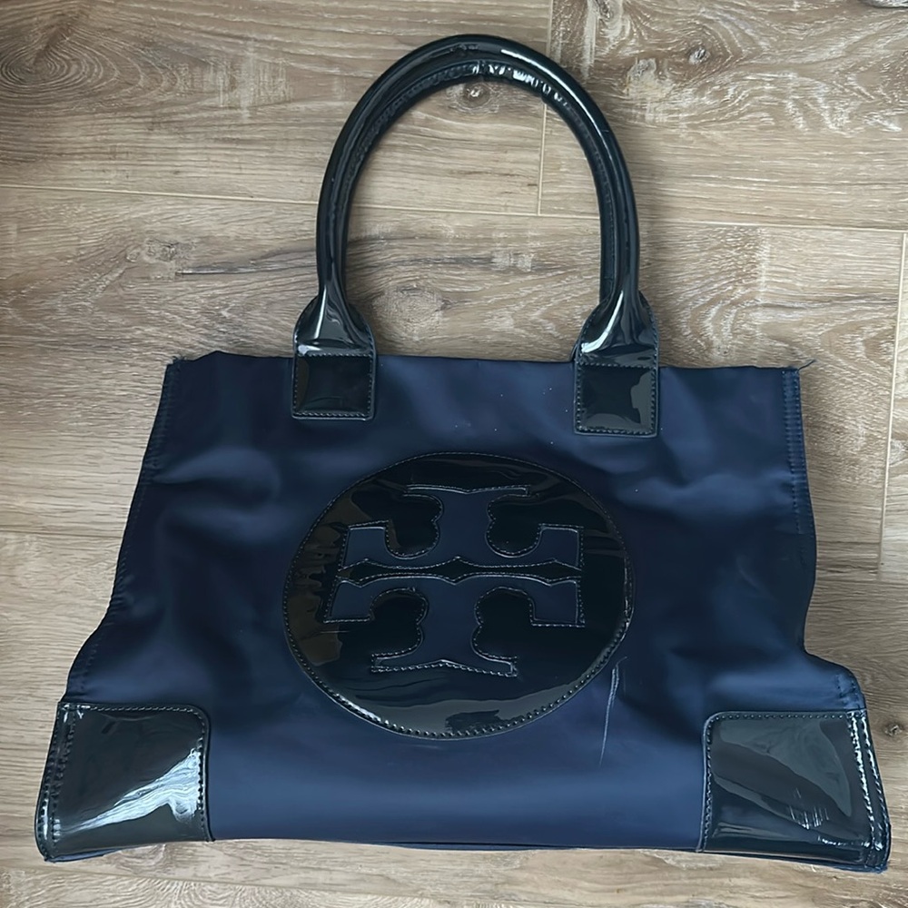 Tory Burch Ella Nylon Tote Bag | Large | Classic Designer Everyday Carryall